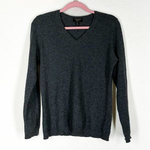 CHARTER CLUB Cashmere Luxury Gray Sweater size M